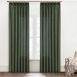 Elegant Forest Green Curtains